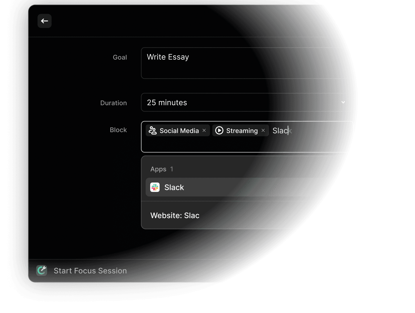 Start Focus Session